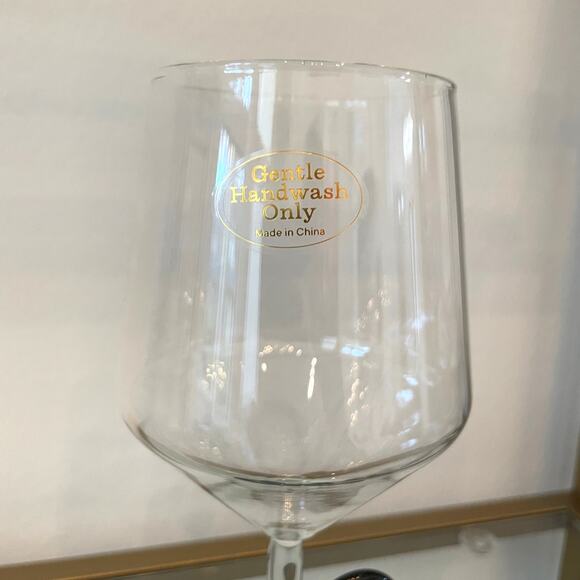 Black Bow Wine Glass Holiday Glam Barware NEW - Picture 9 of 13